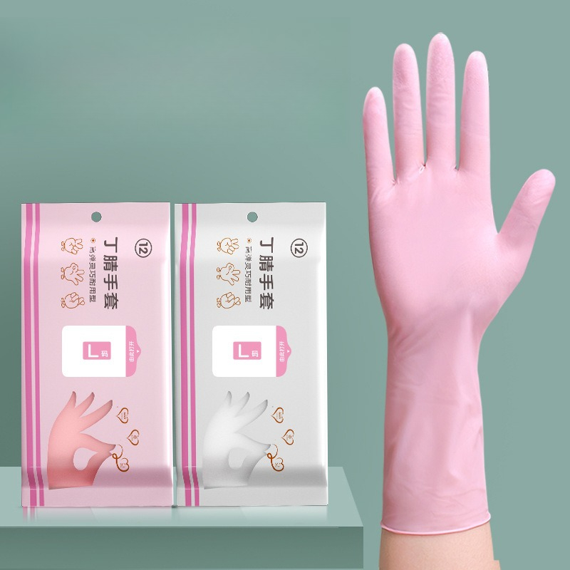 Dish Glove Rubber - Extended and Durable Disposable Dishwashing Gloves