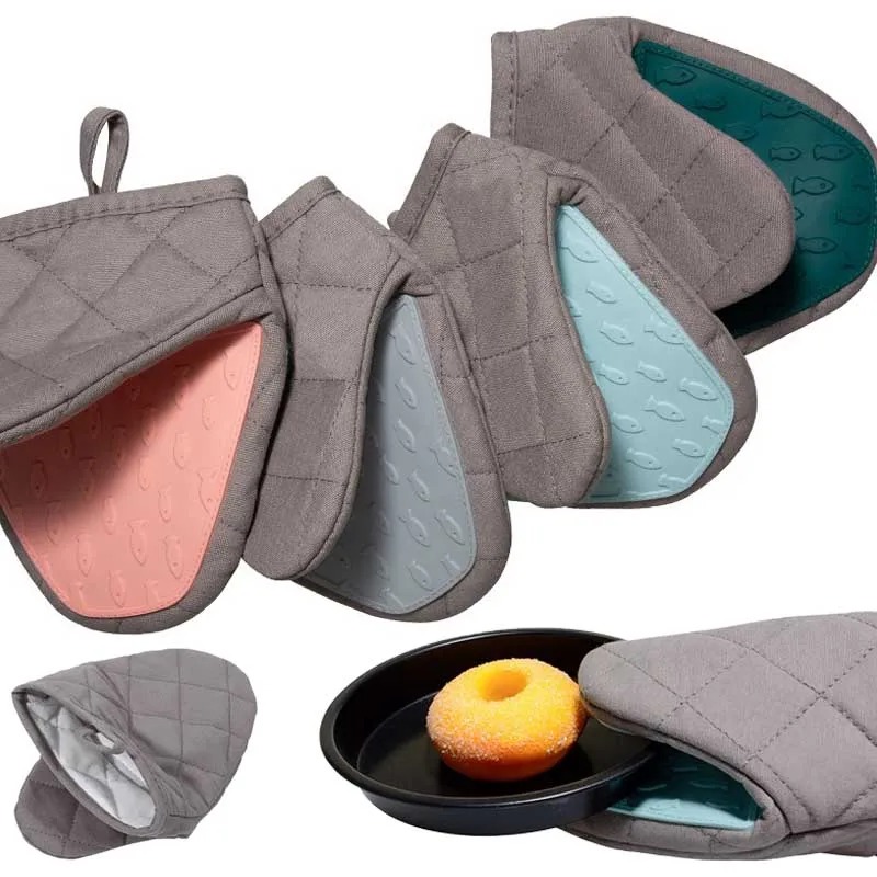 Oven Mitt Silicone - 1PC Silicone Anti-scalding Oven Gloves Mitts