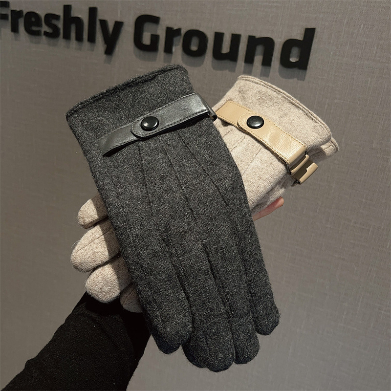 Wool Glove Lined - Gloves Men Wool Fleece Lined Touch