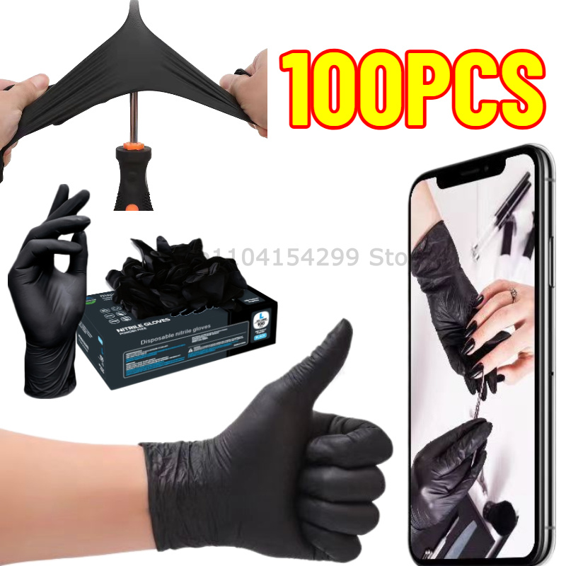 Nitrile Mechanic Glove - Disposable Nitrile Waterproof Gloves Dish Washing