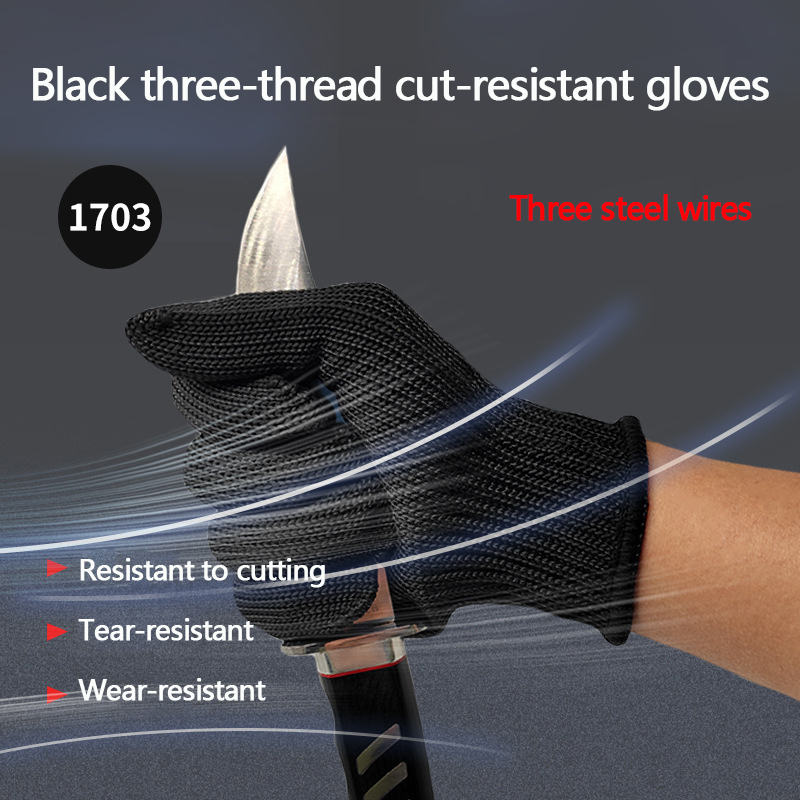 Cut Resistant Glove - Anti-cut gloves, Grade 5, three-wire safety