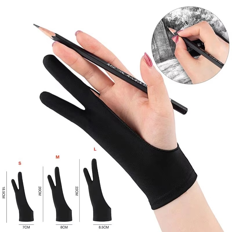 Touchscreen Glove Capacitive - S/M/L Two-Finger Drawing Gloves Anti-touch Anti-fouling