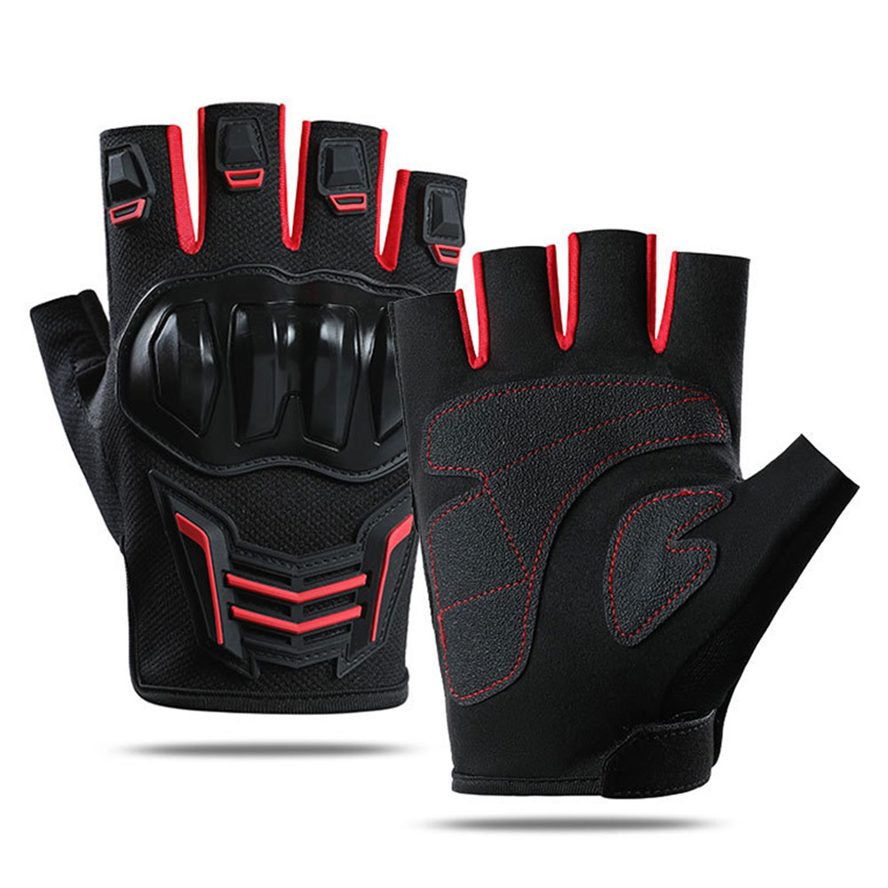 Cycling Glove Padded - Breathable Motorcycle Gloves Summer Half Finger