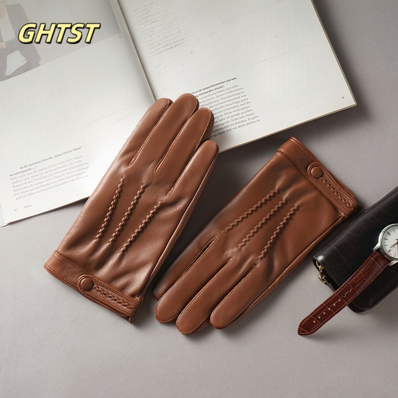 Leather Driving Glove - 2025 New Men Winter Genuine Leather