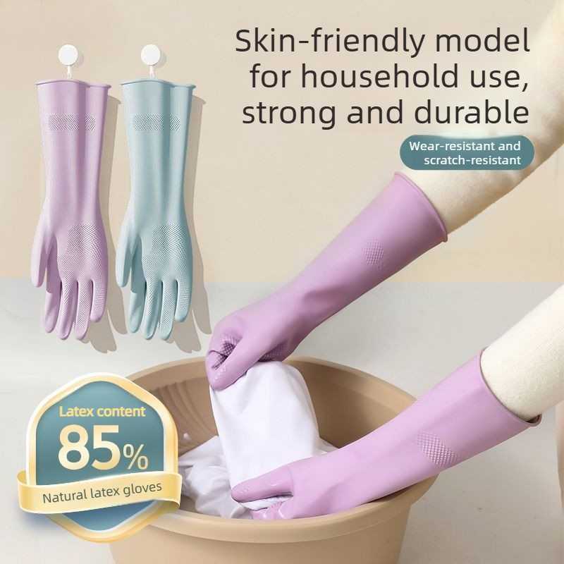 Dish Glove Rubber - Latex Dish Washing Gloves,with Cotton Liner