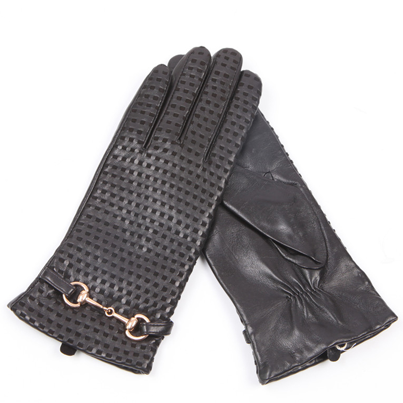Wool Glove Lined - Real Leather Gloves Female Thermal Imported