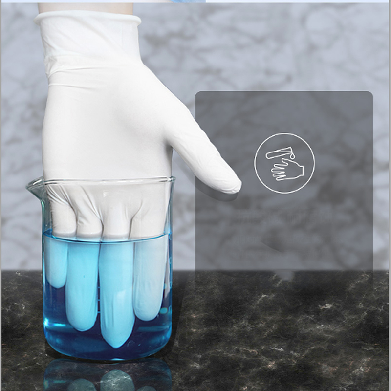 Dish Glove Rubber - S/M/L/XL White Disposable Nitrile Gloves Latex