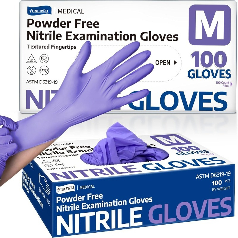 Exam Glove Nitrile - Disposable Gloves Purple Nitrile Medical Exam