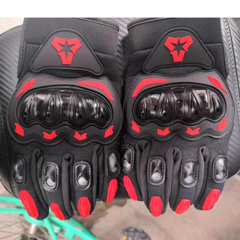Motorcycle Glove Knuckle - Touch Full-Finger Motorcycle Racing Equipments Gloves