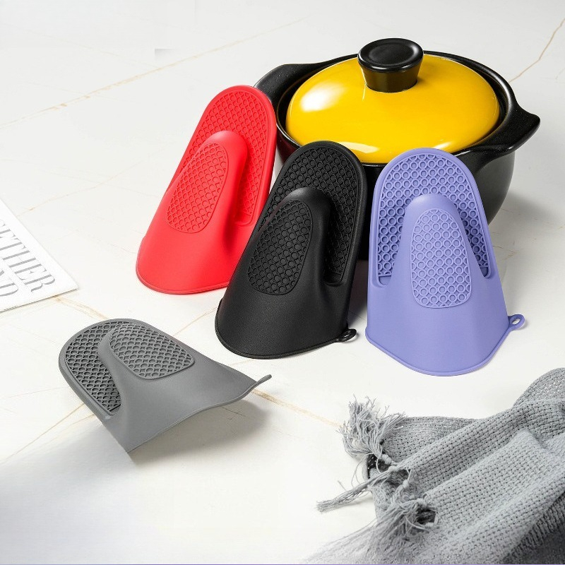 Oven Mitt Silicone - Thickened silicone hand clip, kitchen silicone