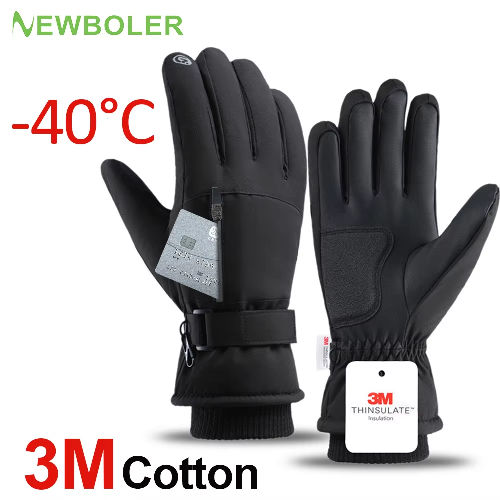 Ski Glove Waterproof - Men Winter Waterproof Cycling Gloves Outdoor