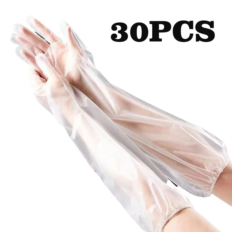 Rubber Glove Cleaning - 30PCS Disposable Arm Guard Gloves Kitchen