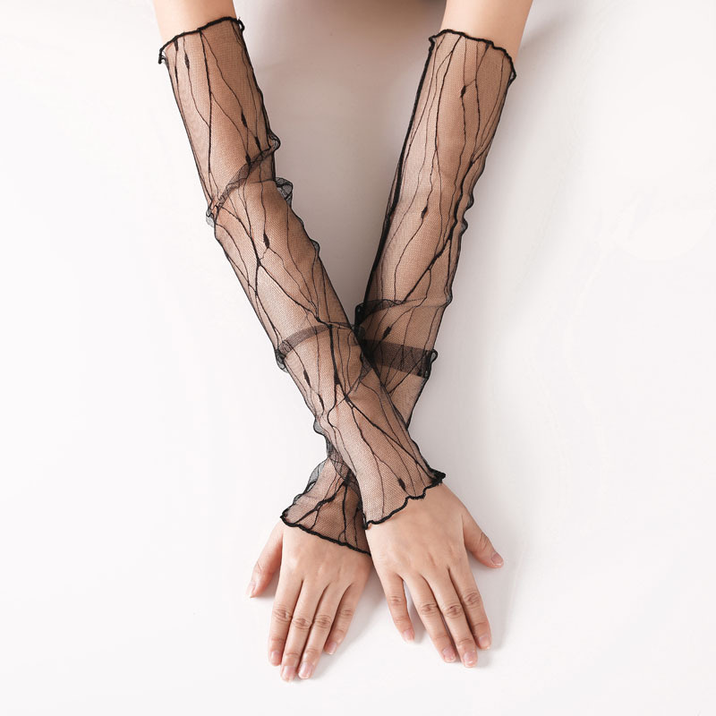 Cycling Glove Padded - Mesh ice sleeve women summer long