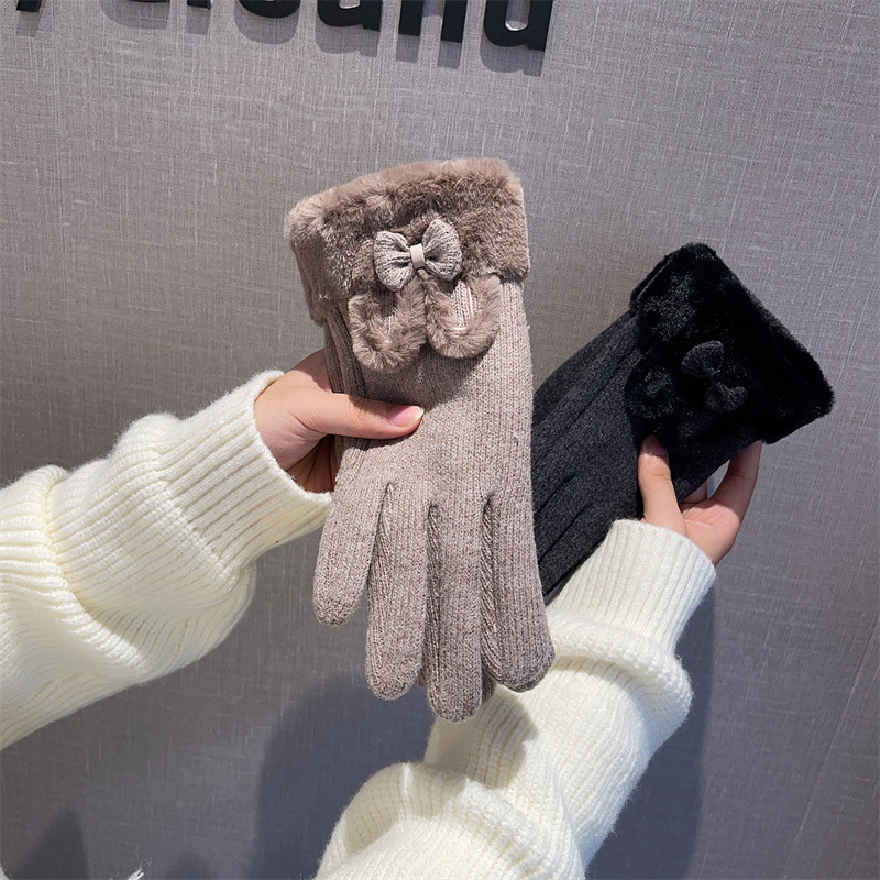 Wool Glove Lined - Gloves Women Wool Lined Touch Screen