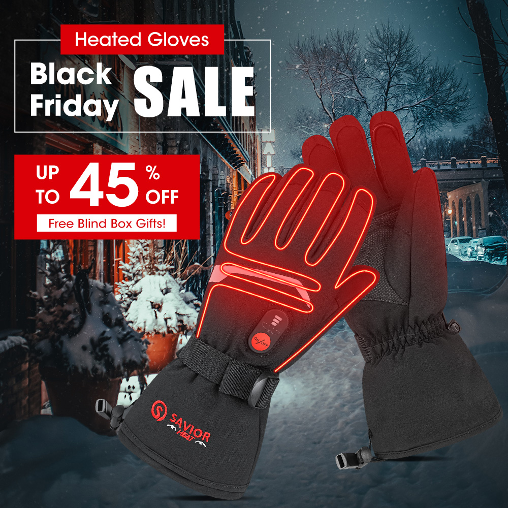Heat Resistant Glove - SNOW DEER Winter Heated Gloves Women