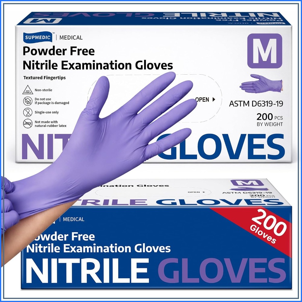 Exam Glove Nitrile - Nitrile Disposable Gloves, 200 Ct Latex-Free
