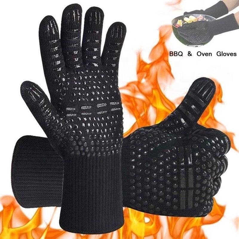 Oven Mitt Silicone - Explosive High Temperature Gloves BBQ1472℉ Heat