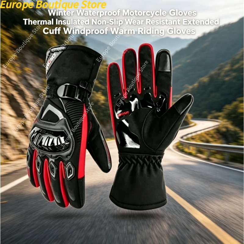 Winter Glove Insulated - Waterproof Windproof Non Slip Winter Motorcycle