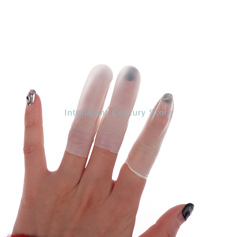Latex Disposable Glove - 100 Pcs Rubber Non-slip Anti-static Finger