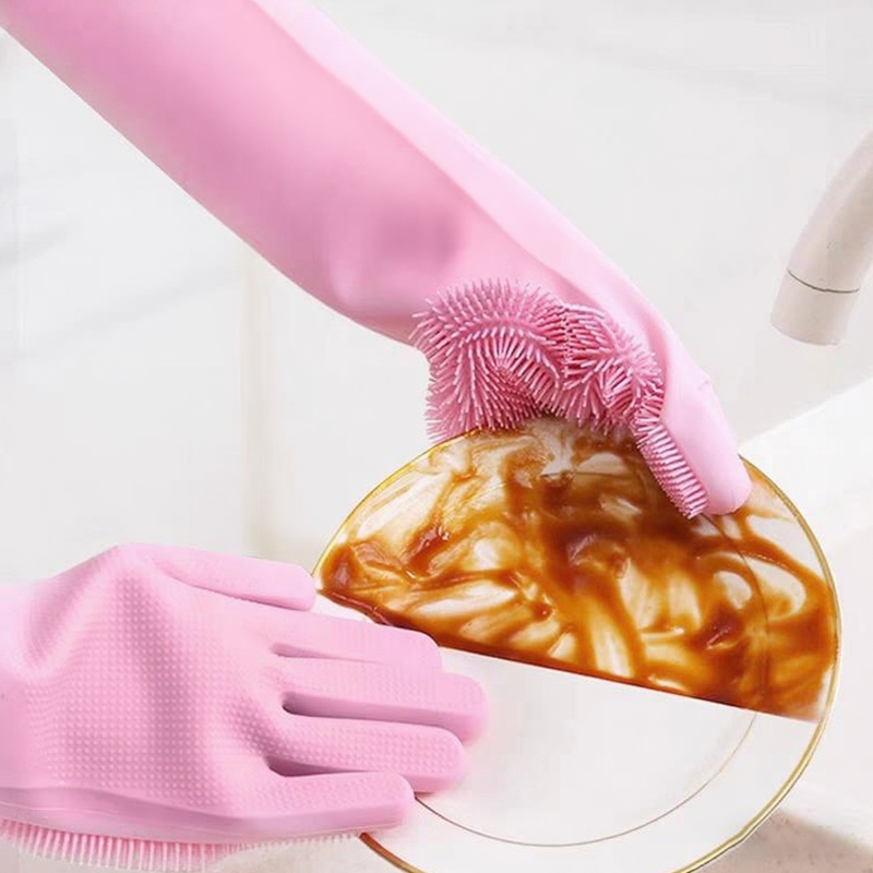 Dish Glove Rubber - Dishwashing Cleaning Gloves Magic Silicone Rubber
