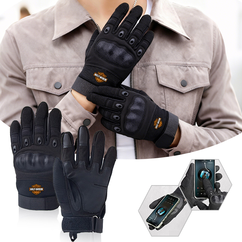 Leather Driving Glove - Genuine Leather Motorcycle Gloves Carbon Fiber