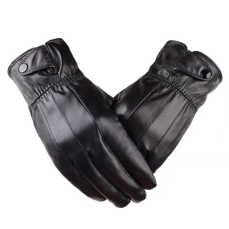 1pair Men's PU Leather Winter  - Leather Driving Glove review and price