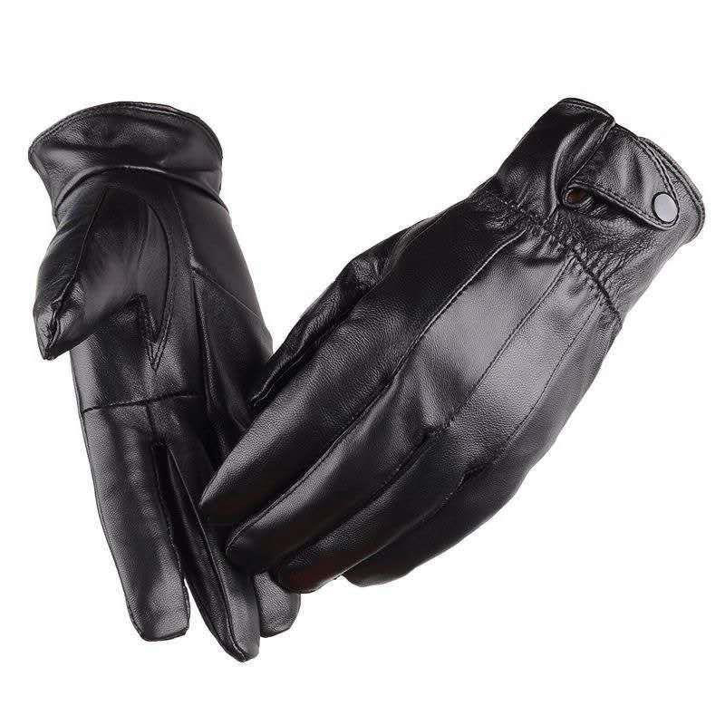 1pair Men's PU Leather Winter  - Leather Driving Glove review and price