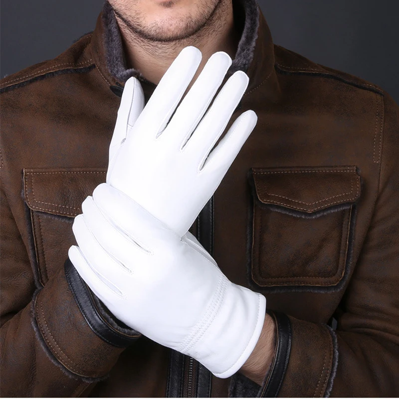 2025 Winter Genuine Leather Wh - Leather Driving Glove review and price