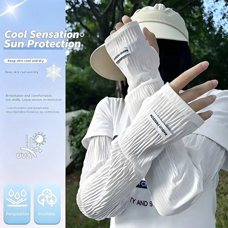 Summer Loose Ice Silk Uv Prote - Fingerless Glove Knit review and price