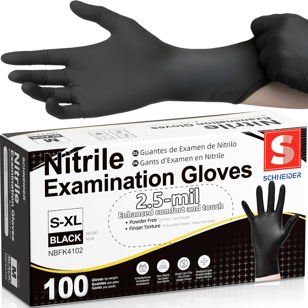 Disposable Black Nitrile Glove - Exam Glove Nitrile review and price