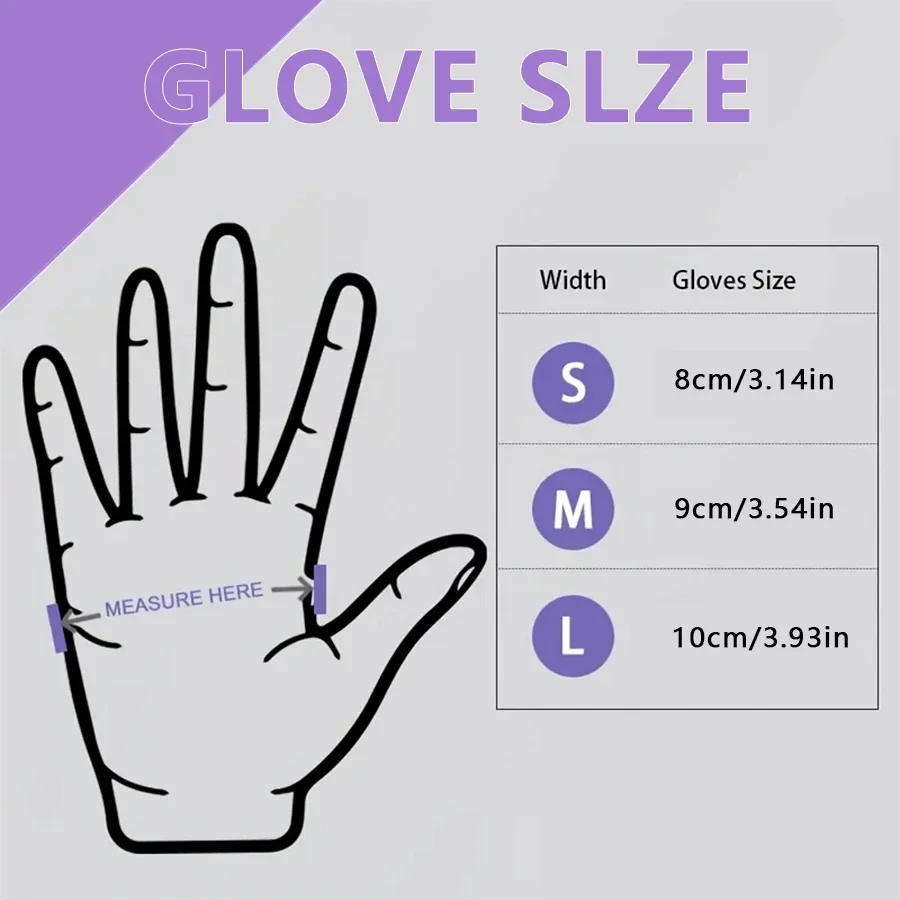 10/20/50/100PCS Purple Disposa - Nitrile Mechanic Glove review and price