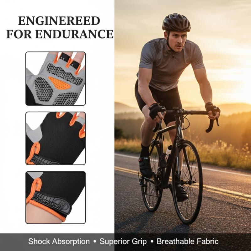 Fingerless Cycling Gloves Anti - Fingerless Glove Knit review and price