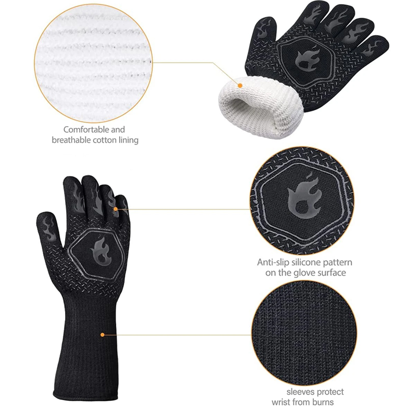 1 Pair Oven Gloves, Oven Mitts - Heat Resistant Glove review and price