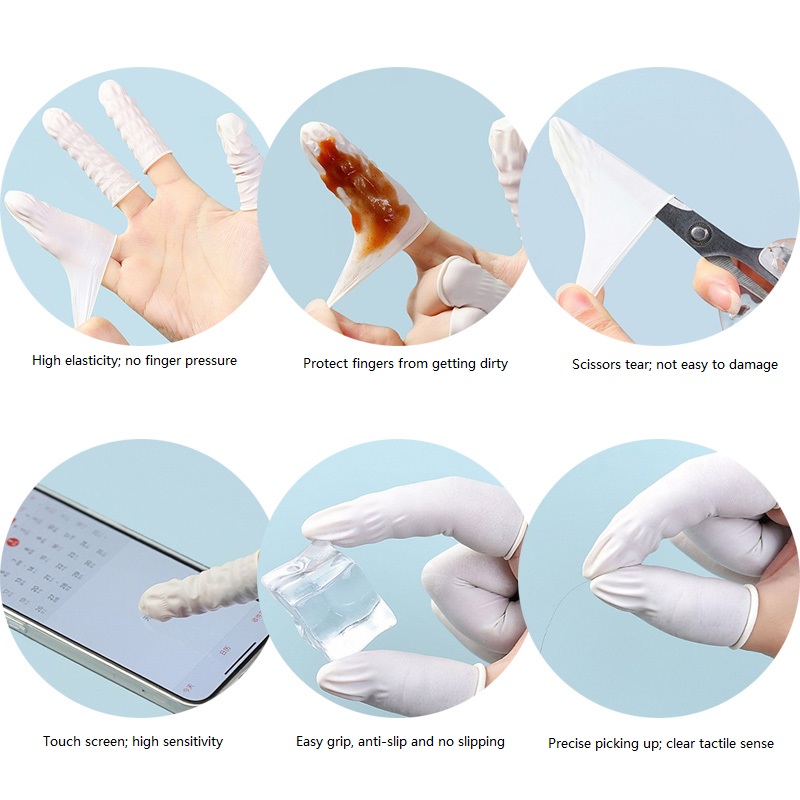 100/200PCS Powder Free Anti-Sl - Latex Disposable Glove review and price