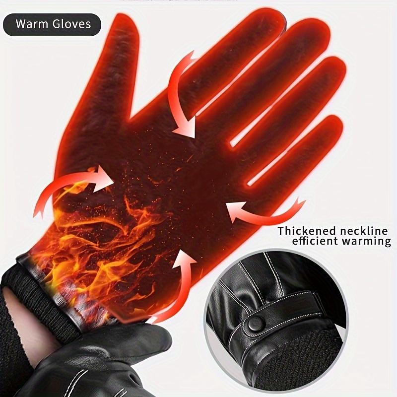 1Pair Winter Gloves Warm Drivi - Leather Driving Glove review and price