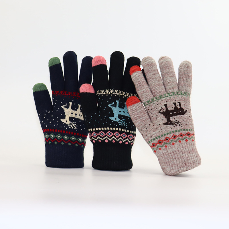 Autumn and Winter Thickened To - Wool Glove Lined review and price