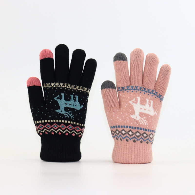 Autumn and Winter Thickened To - Wool Glove Lined review and price