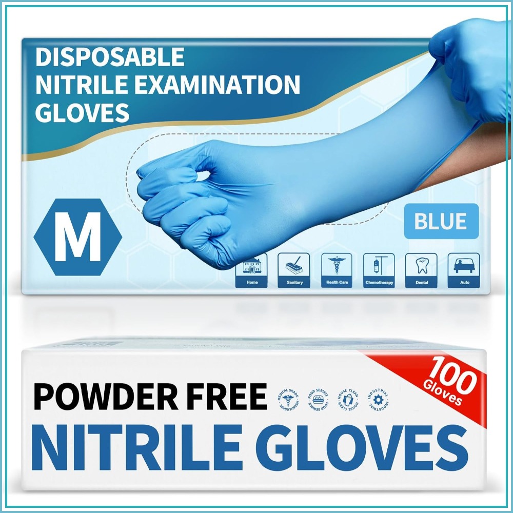 Blue Nitrile Disposable Exam G - Exam Glove Nitrile review and price