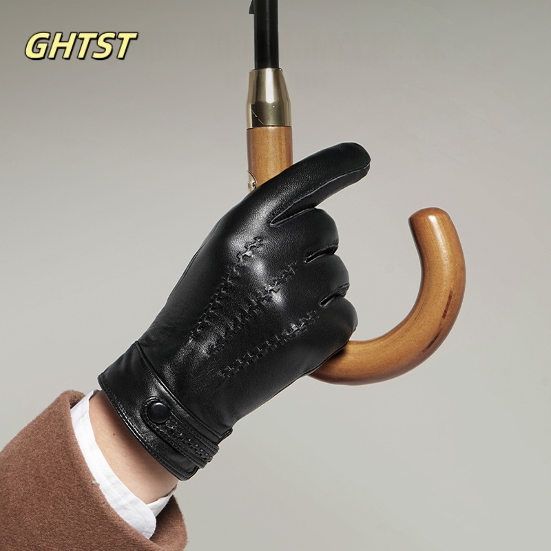 2025 New Men Winter Genuine Le - Leather Driving Glove review and price