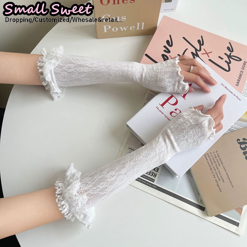Women's Harajuku White Arm Sle - Fingerless Glove Knit review and price