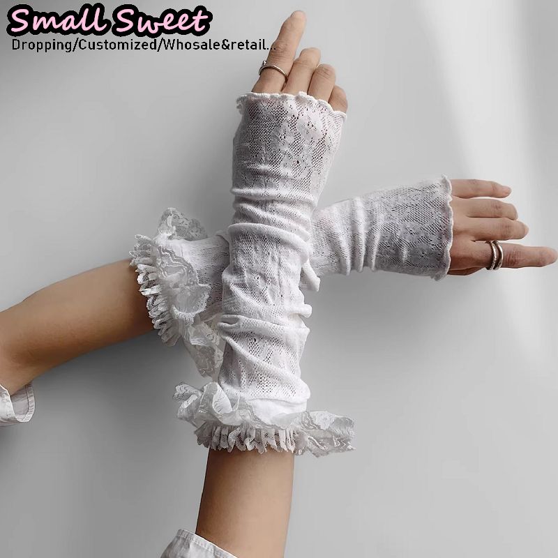 Women's Harajuku White Arm Sle - Fingerless Glove Knit review and price