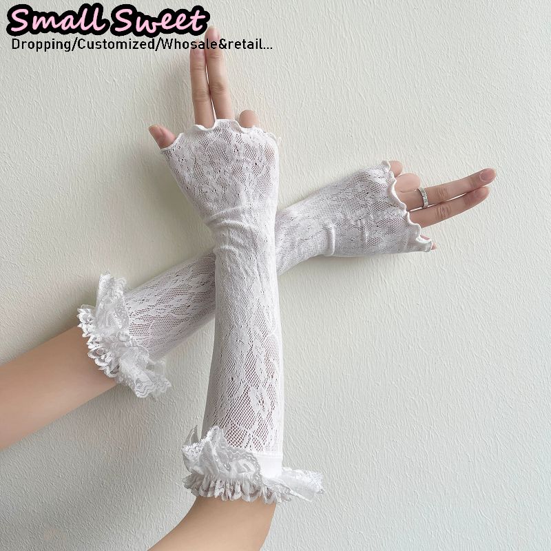 Women's Harajuku White Arm Sle - Fingerless Glove Knit review and price