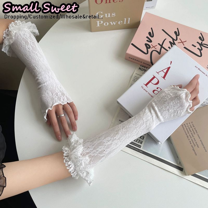 Women's Harajuku White Arm Sle - Fingerless Glove Knit review and price