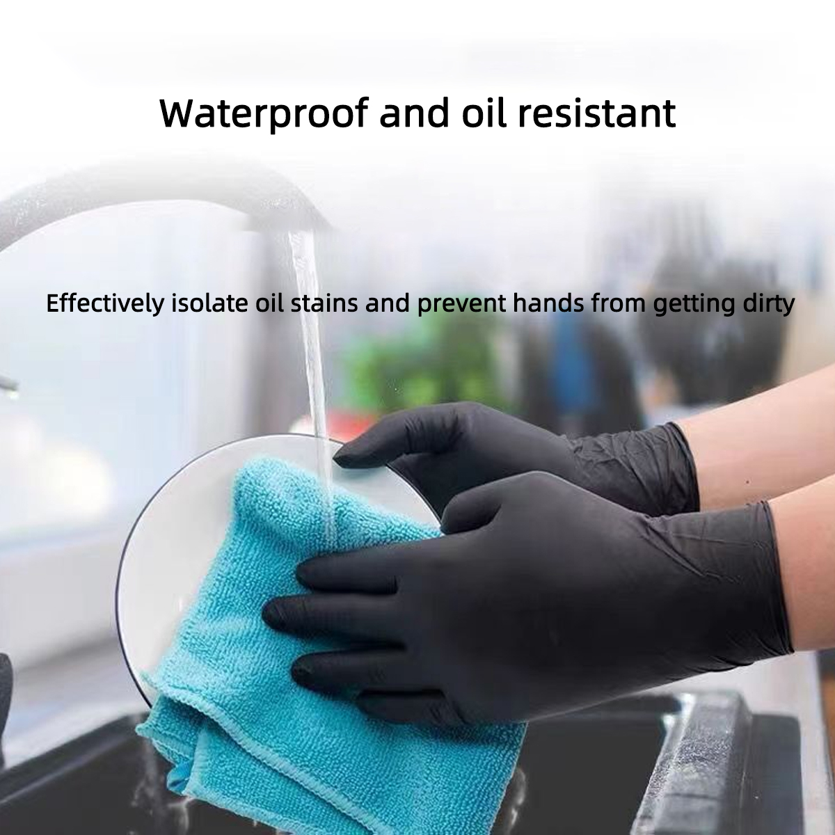 20/50/100pcs Black Vinyl Glove - Rubber Glove Cleaning review and price