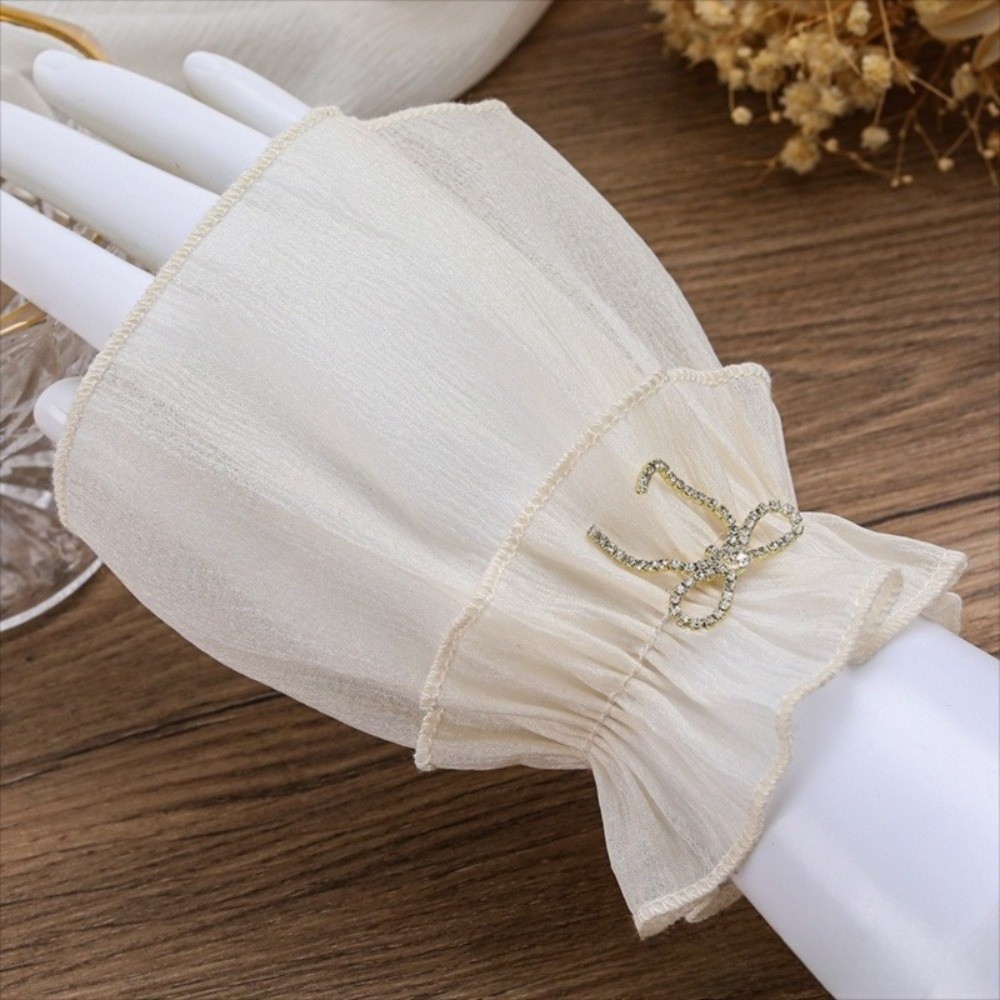 Ruched Pleated Detachable Cuff - Fingerless Glove Knit review and price