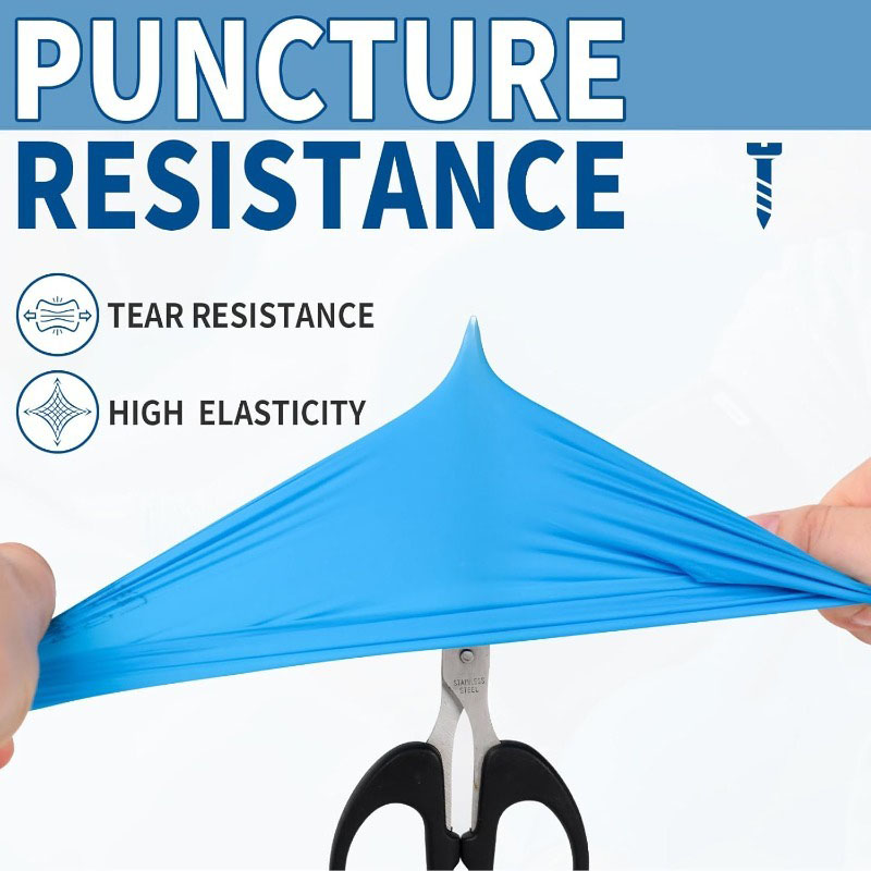 100PCS Blue Nitrile Disposable - Latex Disposable Glove review and price