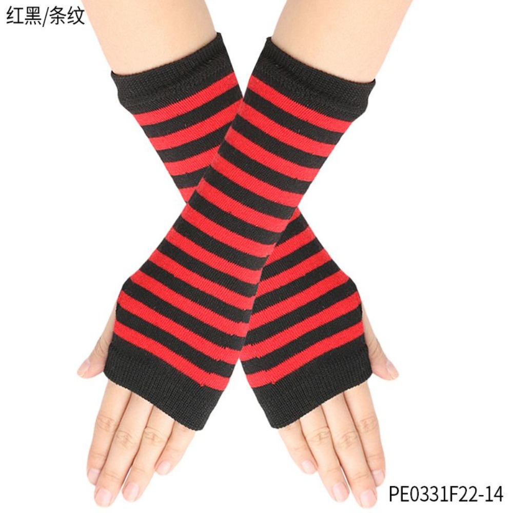 PESENAR Red  Black Striped Fin - Fingerless Glove Knit review and price