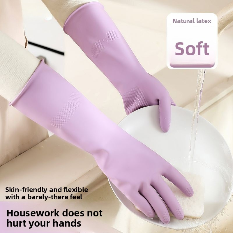 Latex Dish Washing Gloves,with - Dish Glove Rubber review and price