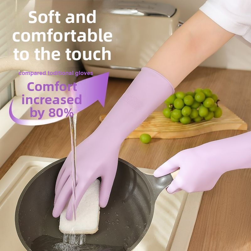 Latex Dish Washing Gloves,with - Dish Glove Rubber review and price