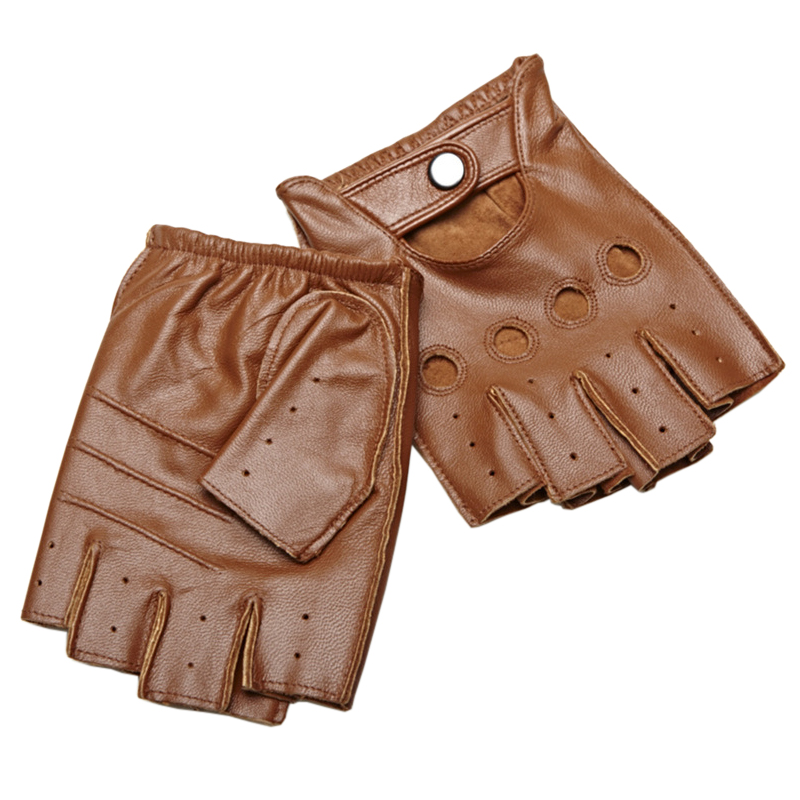 High Quality Man's Half Finger - Leather Driving Glove review and price